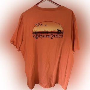 Orange Vineyard Vines Short Sleeve T-Shirt